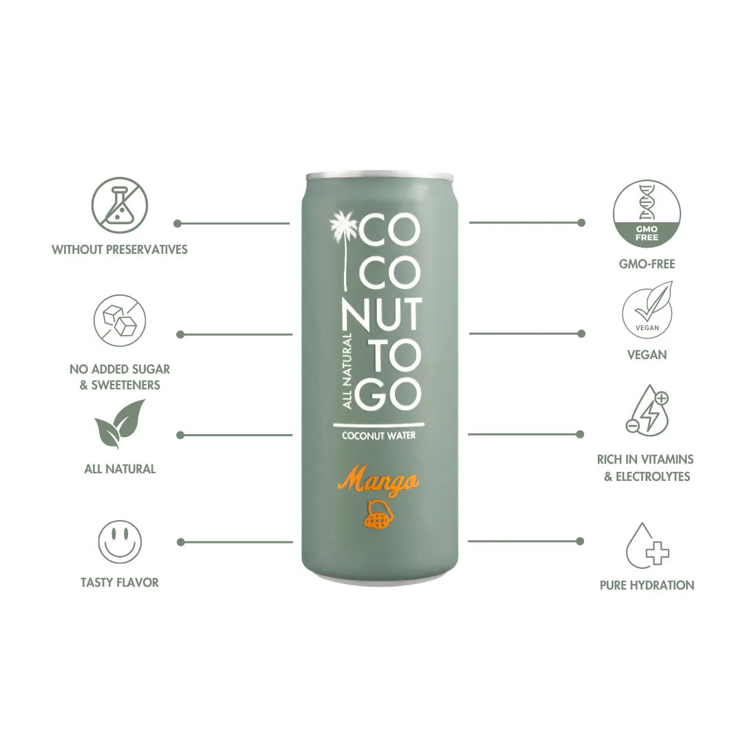 COCONUT WATER + MANGO 24x330ml