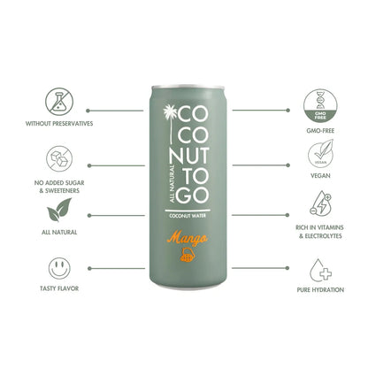 COCONUT WATER + MANGO 24x330ml