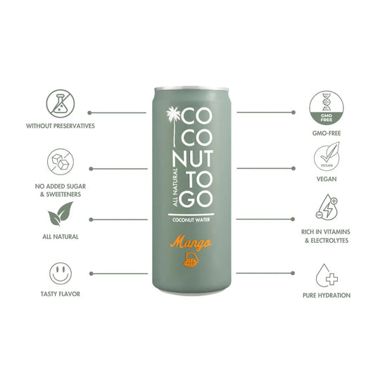 COCONUT WATER + MANGO 24x330ml