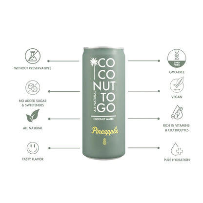 COCONUT WATER + PINEAPPLE 24x330ml