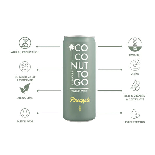COCONUT WATER + PINEAPPLE 24x330ml