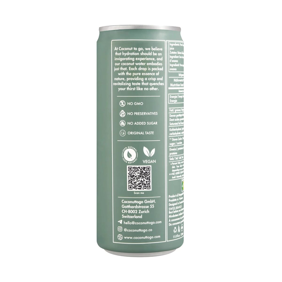 COCONUT WATER + MANGO 24x330ml