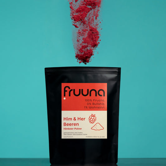 Him- & Her-Beeren: gefriergetrocknete Schweizer Himbeeren als Pulver, 190g